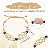 Adjustable Braided Nylon Cord Macrame Pouch Bracelet Making AJEW-SW00013-11-2