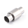 Tarnish Resistant 304 Stainless Steel Magnetic Clasps with Glue-in Ends STAS-F276-04P-2