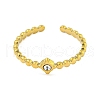 304 Stainless Steel Cubic Zirconia Round Cuff Ring RJEW-S406-02G-01-2