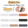 Globleland 50Pcs 5 Colors PU Leather Labels FIND-GL0001-61-2