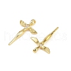 Brass Micro Pave Cubic Zirconia Pendants KK-S526-23G-2
