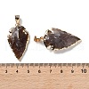 Raw Rough Natural Indian Agate Pendants G-T073-23G-02-3