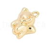 Brass Charms ZIRC-P122-04G-2
