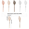   30Pcs 5 Color Hair Accessories Iron Hair Bobby Pin Findings IFIN-PH0001-60-4
