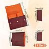 Portable PU Leather Single Watch Pouch Storage Bags ABAG-WH0048-20B-2