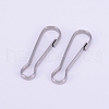 Stainless Steel Keychain Clasp Findings STAS-WH0016-06P-03-1