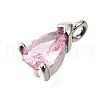 Brass Micro Pave Cubic Zirconia Pendants KK-D356-08C-P-2