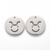 Tarnish Resistant 201 Stainless Steel Pendants STAS-Z001-B-07P-1