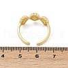 Brass Adjustable Open Cuff Rings for Women RJEW-R032-03G-5
