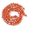 Electroplate Glass Beads Strands EGLA-B009-05A-02-3