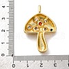Brass Micro Pave Cubic Zirconia Pendants KK-U076-10G-A-3