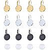 Brass Leverback Earring Findings KK-PH0034-35-1