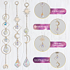 CHGCRAFT 3Pcs 3 Styles Electroplate Glass Window Hanging Suncatchers HJEW-CA0001-63-3