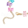 Transparent Acrylic Beads Link Bracelets for Women BJEW-JB11534-4
