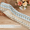 Olycraft 5M Polyester Jacquard Leaf Ribbon OCOR-OC0001-55B-4