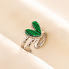 304 Stainless Steel Heart Cuff Rings QJ7925-2-1