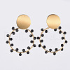 Dangle Stud Earrings EJEW-JE03686-2
