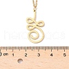 304 Stainless Steel Hollow Cut Yoga Om Lotus Flower Pendant Necklaces NJEW-Z073-02G-01-5