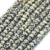 Natural Dalmatian Jasper Beads Strands G-P575-A01-8x5mm-2
