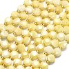 Natural Yellow Jade Beads Strands G-C116-A08-02-2