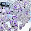 Transparent Crackle Glass Beads GLAA-D012-02E-1