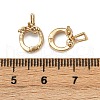 Brass Twister Clasps KK-P310-03G-3
