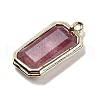 Natural Strawberry Quartz Pendants G-U019-04G-07-2