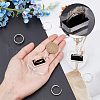 Acrylic with Flannelette Ring Displays RDIS-WH0006-03-3