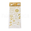 Hot Gold Foil Paper Self-Adhesive Stickers DIY-K076-01C-1