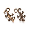 Tibetan Style Alloy Pendants TIBEP-21055-AB-FF-2