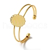 Alloy Double Wire Cuff Bangle Makings FIND-WH0126-156G-3