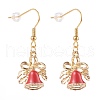 Alloy Enamel Dangle Earrings EJEW-JE04524-1