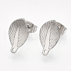 304 Stainless Steel Stud Earring Findings STAS-S079-67B-2