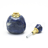 Natural Sodalite Openable Perfume Bottle Pendants G-E556-20C-3