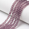 Glass Beads Strands EGLA-A034-T4mm-D13-1