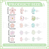   12 Pairs 12 Styles Resin Stud Earrings EJEW-PH0001-31-2