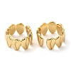 Rack Plating Brass Leaf Cuff Earrings EJEW-E290-07G-2