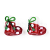 Christmas Themed Handmade Lampwork Beads LAMP-TAC0004-06-1