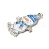 Winter Theme Alloy Enamel Pendants ENAM-M002-04O-P-2