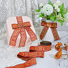 7M Ethnic Style Polyester Flower Jacquard Ribbons SRIB-WH0011-186B-5