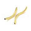 Brass Twist Tube Beads KK-B120-02D-G-2