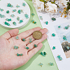 60Pcs 3 Styles Natural Green Aventurine Nuggets Connector Charms PALLOY-HS00001-3