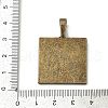Tibetan Style Alloy Pendant Cabochon Settings TIBE-T003-20AB-NR-3