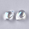 Transparent Glass Charms GGLA-S042-05A-2