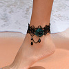 Rose Flower Lace Anklets for Women FS-WGE6489-01-1