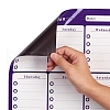 Magnetic Dry Erase Weekly Calendar for Fridge AJEW-E043-07A-4