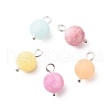 Natural White Jade Charms PALLOY-JF01843-1