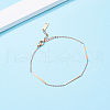 Stainless Steel Rectangle Link Bracelets EB0332-1