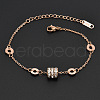 Stainless Steel Charm Anklets WGE3F25-30-1