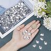 Fingerinspire 250Pcs Flat Back Imitation Taiwan Faceted Teardrop Acrylic Rhinestone Cabochons GACR-FG0001-06-3